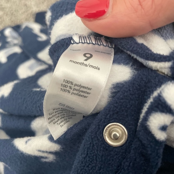 9 Months Carter’s Infant/Baby Button Up Footie PJ Bundle - Picture 5 of 15